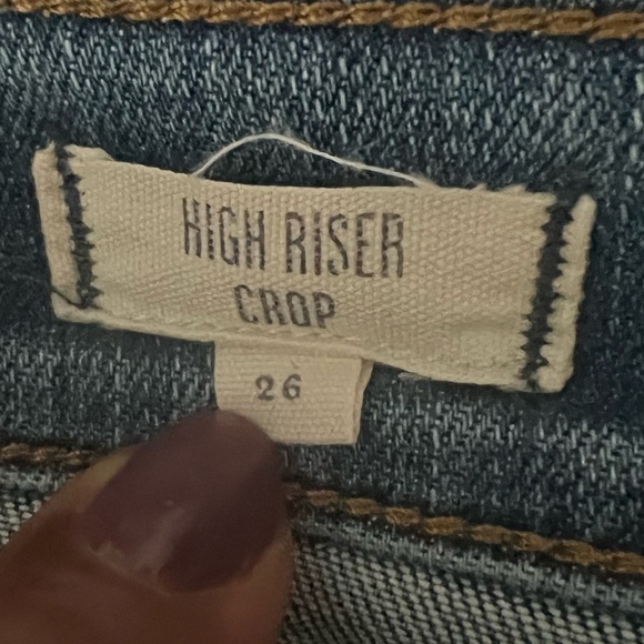 Madewell high riser crop skinny size 26 blue jeans US size 4 - Picture 10 of 10
